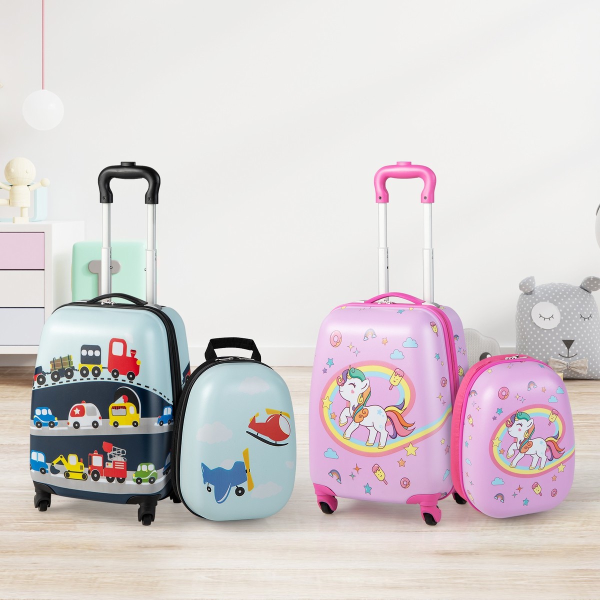 Kids Luggage Cute Luggage Bag Girls Luggage Set 2PC Kids Luggage