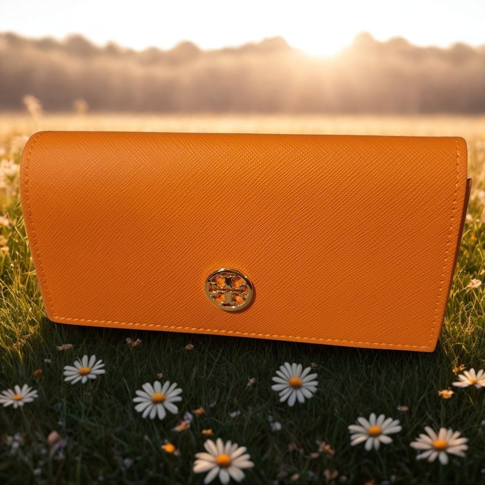 Tory Burch Orange Sunglasses Case