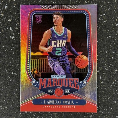 LaMelo Ball Rookie RC 2020-21 Panini Chronicles Marquee #266 Charlotte Hornets