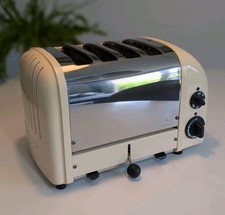 Dualit 4 Slice NewGen Classic Toaster CREAM (Model D4VMHGB) Fully Working & VGC!