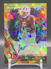 2021 Prizm Draft Picks Connor Wedington Gold Ice Rookie Auto - Stanford Cardinal