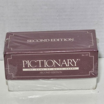 Vintage 1987 PICTIONARY 2nd Edition Quick Draw Charades New Factory Sealed