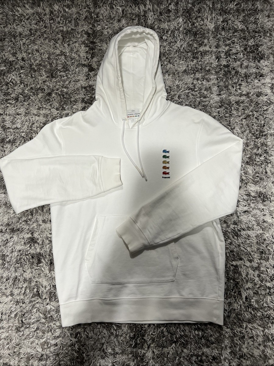 Lacoste X Polaroid White Hoodie Size Large Unisex | eBay