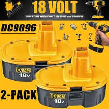 2PACK 18V For Dewalt 18 VOLT XRP DC9096 DC9098 Ni-Mh Battery DC9099 DC9096-2 7AH