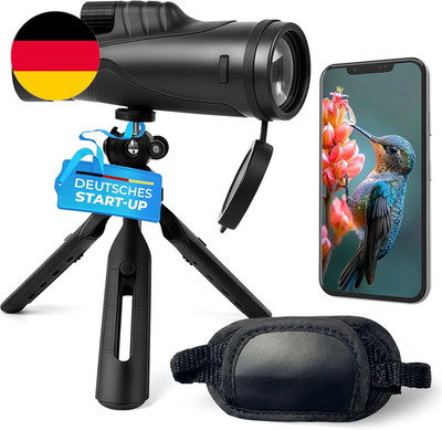 Zoom Monokular 10-30X50 Mit Stativ & Handschlaufe [IPX4,FMC & Bak4],Geeignet Für