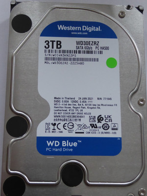 WD30EZRZ-xxZ5HB0 S/N: WCC4N , JUL 2020 / JAN 2021 Western Digital WD Blue 3TB