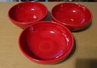 *FIESTAWARE* Scarlet Red Cereal/ Soup Bowl* 7” Homer Laughlin USA 2” deep