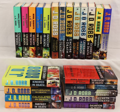 Lot of 22 Hardcover J.D. Robb Series Book Lot, B007