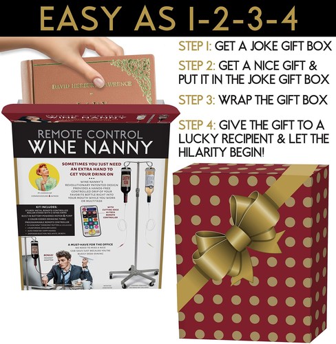 Maad Wein Nanny Streich Geschenkbox - perfektes Gag Geschenk für lustige weiße Elefanten - Bild 4 von 4