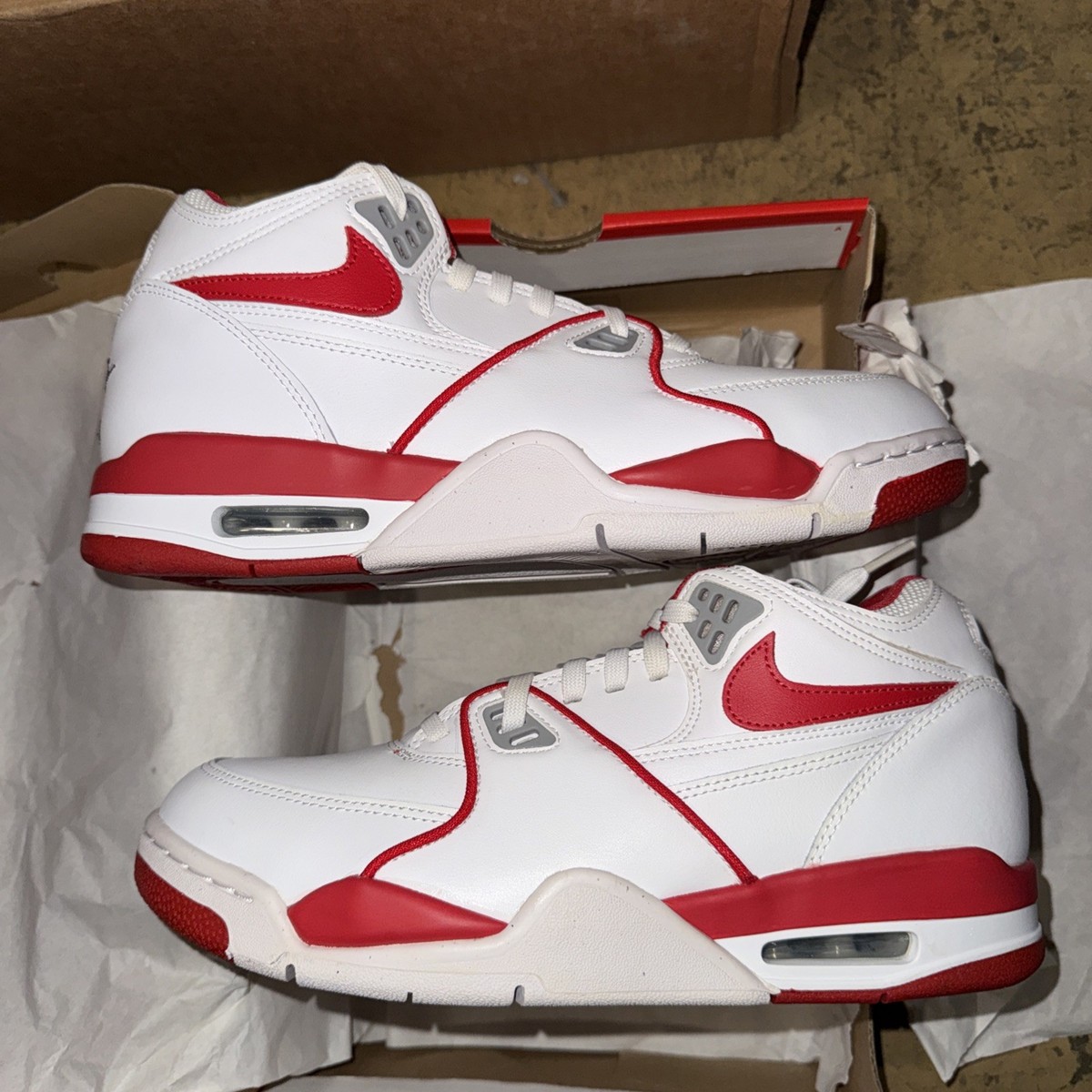 その他 re Size 9- Nike Air Flight 89 Ron Harper White Fire Red | eBay