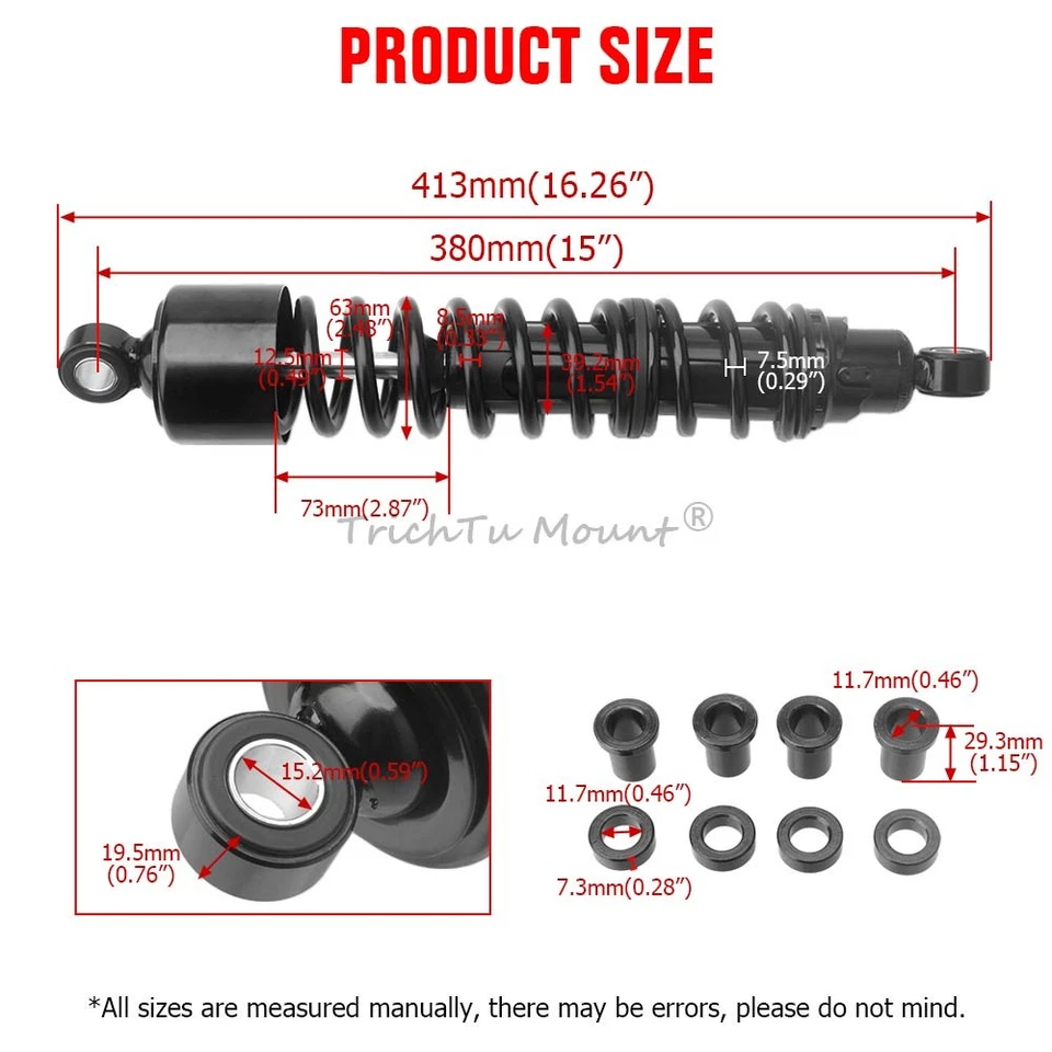 Motorcycle Rear Shock Absorber Accessories For Harley Sportster XL883 1200 86-03 - Image 2 of 4