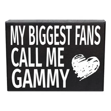 Gifts for Gammy from Grandkids, My Biggest Fans Call Me Gammy Wood Sign