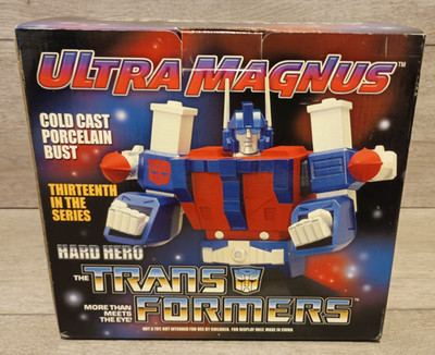Transformers Hard Hero Ultra Magnus Statue Rare 474/2500 Boxed Cold Cast Büste