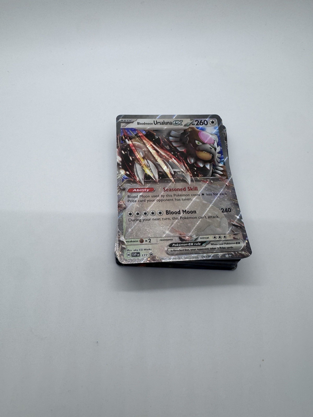 Bloodmoon Ursaluna ex Black Star Promo - SVP177 - Scarlet & Violet 47 Card Lot