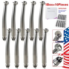 10 PCS Dental High Speed Handpiece Push Button Turbine 4 Hole NSK Pana Max Style