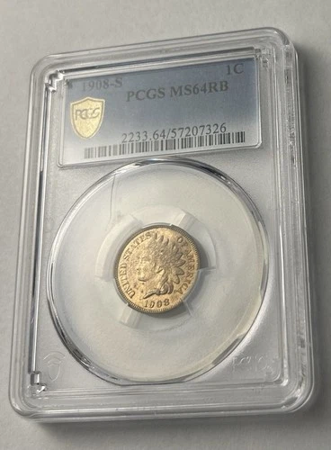 1908-S Indian Head Cent — photo from the most recent tracked eBay sale