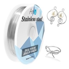 20 Gauge Wire, Bendable Soft Crafting Wire 20 Gauge / 120 Ft 1 Stainless Steel
