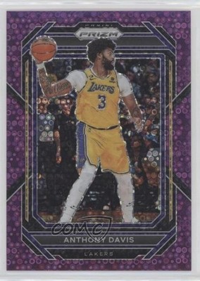 2022-23 Panini Prizm Fast Break Purple Prizm 71/75 Anthony Davis #122 hs9