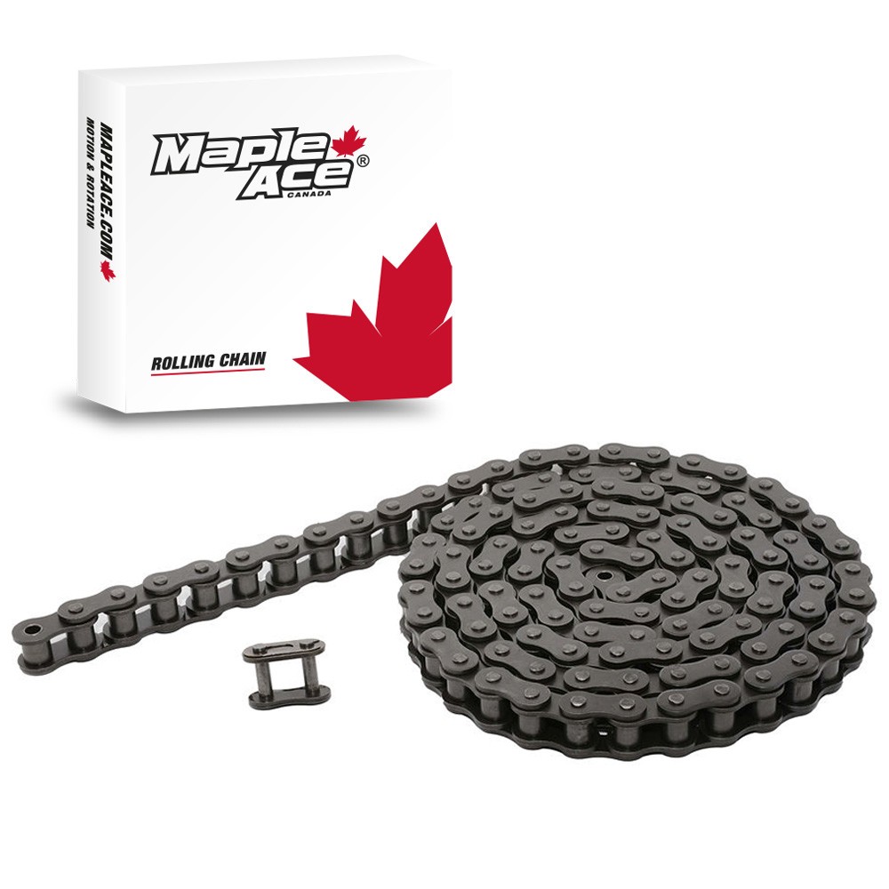 #80 / 16A-1 Roller Chain 1” Pitch 10 FT with Connecting Link