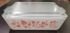 Vintage Mint Condition PYREX 503 1.5 qt Pink Gooseberry Refrigerator Dish w/Lid
