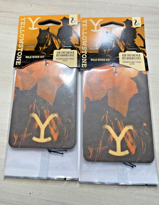 Dutton Yellowstone Ranch Cowboy & Y Logo Paper Air Fresheners- LOT OF 4