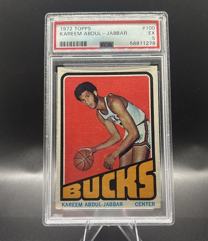 1972 Topps Kareem Abdul-Jabbar #100 Graded PSA 5