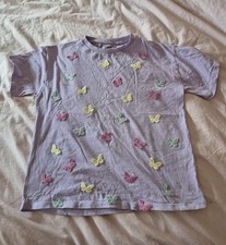Girls  Tshirt  , 3d Butterfly Age 10y Next