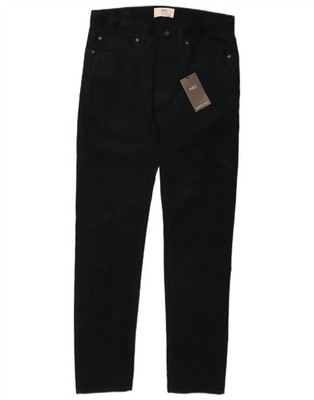 Marks & Spencer Mens Slim Corduroy Trousers W32 L33 Navy Blue Cotton CQ33