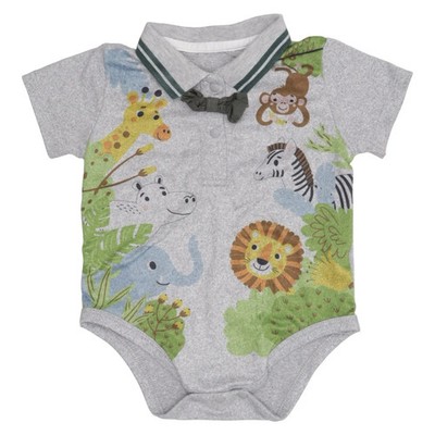 Hibobi, Body, Größe: 50/56, Grau/Mehrfarbig, Polyester, Print #SWP