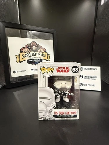 Funko Pop! Star Wars: First Order Flametrooper #68 Item#14740 w/ Protector