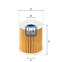 UFI ÖLfilter 25.035.00 Filtereinsatz FüR Smart 451 City Fortwo 450 Crossblade