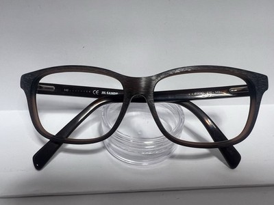 Jim Sander Brille Damen Braun Holzoptik