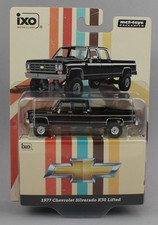 164 Ixo Chevrolet Silverado K30 Black Pickup Truck Crew Cab. Used.