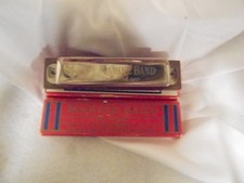 Vintage Red M Hohner Marine Band Harmonica No. 364 key C Germany