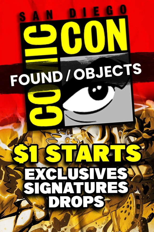 $1 STARTS LIVE FROM SDCC - JIM LEE MCFARLAND SIGNATURES + BIG BOOKS