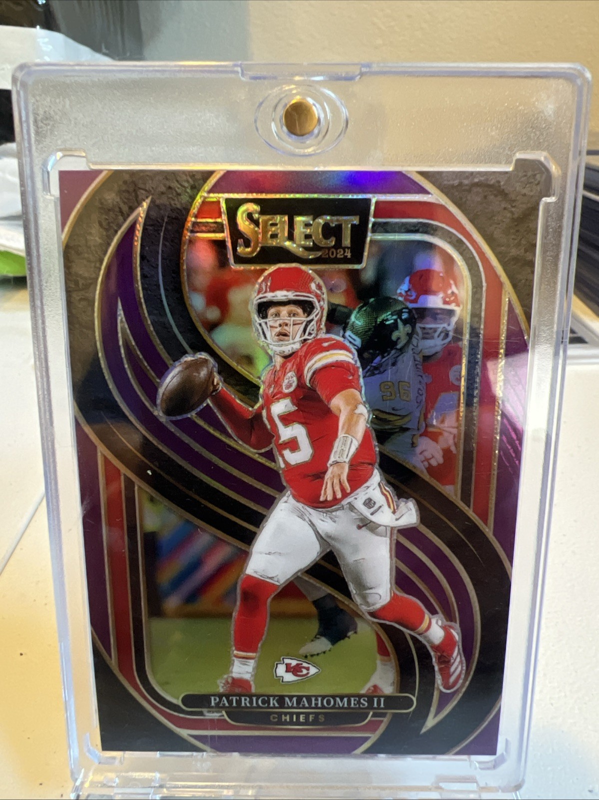 2024 Panini Select - Patrick Mahomes II Premier Level #120 Purple Prizm /75