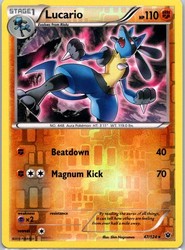 Lucario 47/124 Fates Collide Reverse Holo