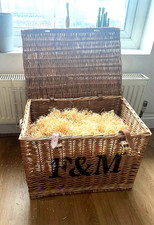 NEW Large Fortnum & Mason Wicker Basket Hamper | Incl. original stuffing and Box