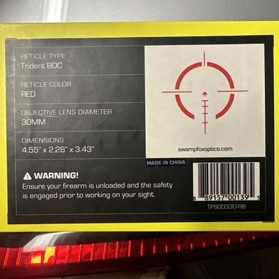 Swampfox Trihawk 3x30 Red Reticle Prism Scope for sale online | eBay