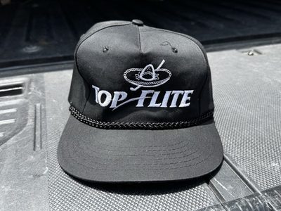 #ad Vintage Top Flite Golf Hat Rope Snapback Sombrero Logo Lee Trevino USA Black $179.99
