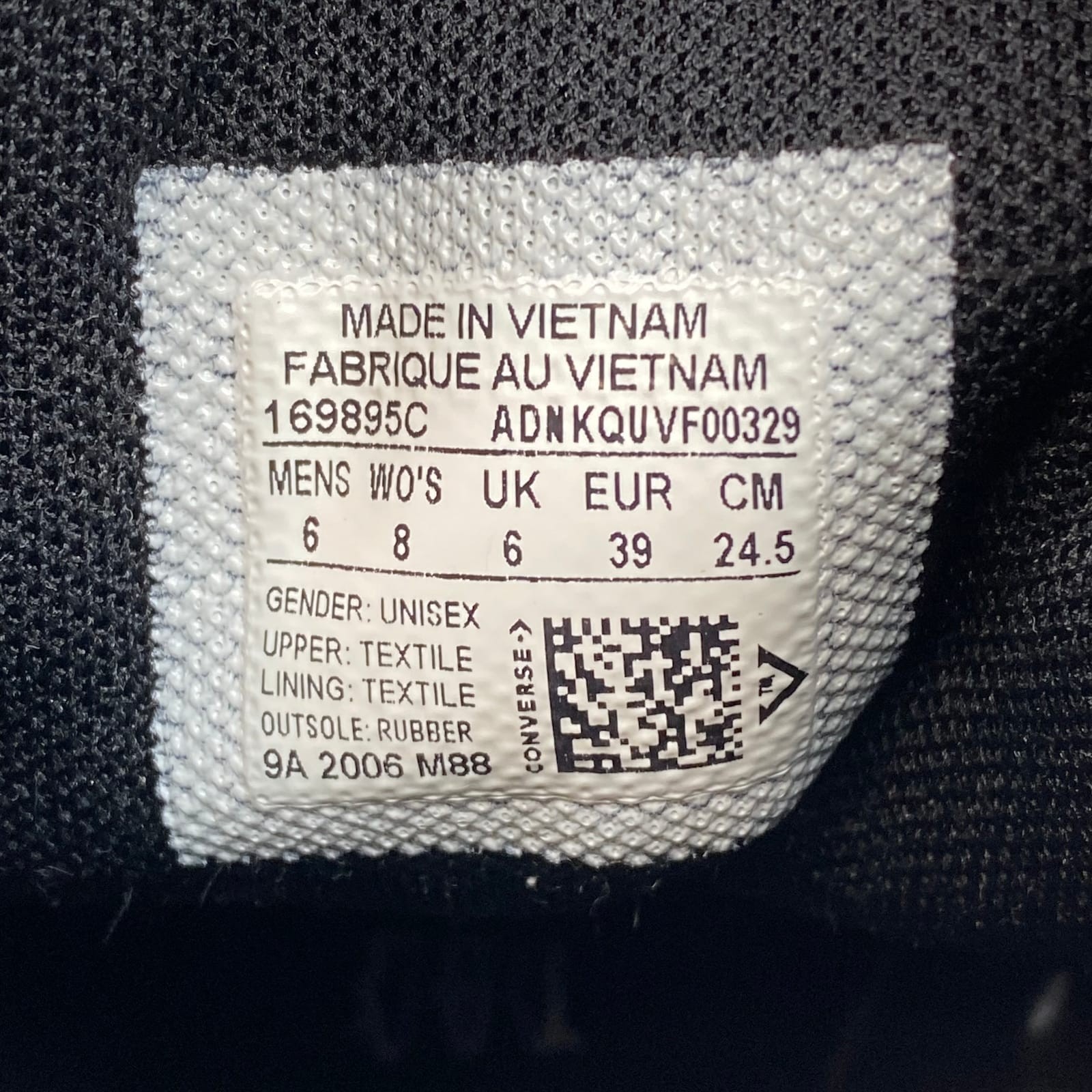 Converse Black Beige Patchwork High Top Sneakers … - image 4