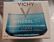 Vichy Mineral 89 100H Moisture Boosting Cream D'Hydratation Texture Riche 50ml 