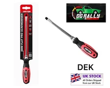 DEKTON Flat 8mm X 150mm Pro Screwdriver - Magnetic Tip - Spanner Drive