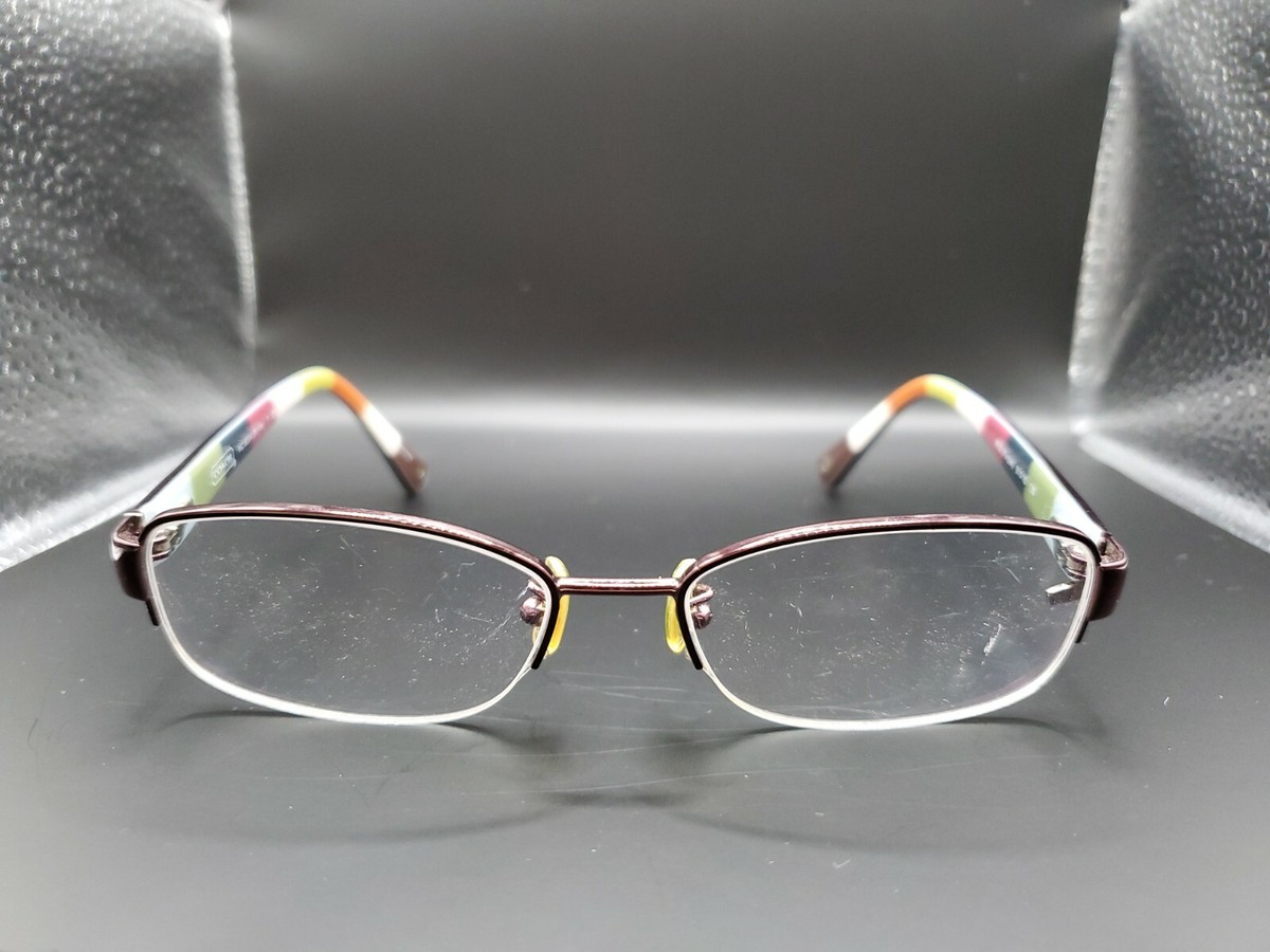 Coach HC 5004 Bettie 9032 Purple 51-16-135 Half Rim H16016‎ Frames Only Coach Eyeglasses Frame HC5004(Bettie) 9032(Purple) 51-16-135  main image 3