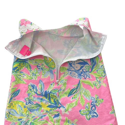 Lilly Pulitzer Little Lilly Classic Shift Dress Squeeze The Day Pink Size 6 - Picture 7 of 9