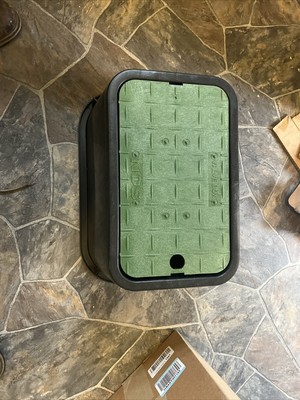 NDS D1000-SG Rectangular X 15 In. Valve, 10 In. Height, Black Box, Green ICV Cov