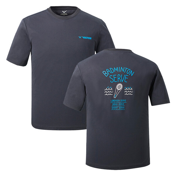 Футболки для бадминтона Victor 24FW спортивная футболка унисекс повседневная AsiaFit NWT V243RT-5356U 9490₽