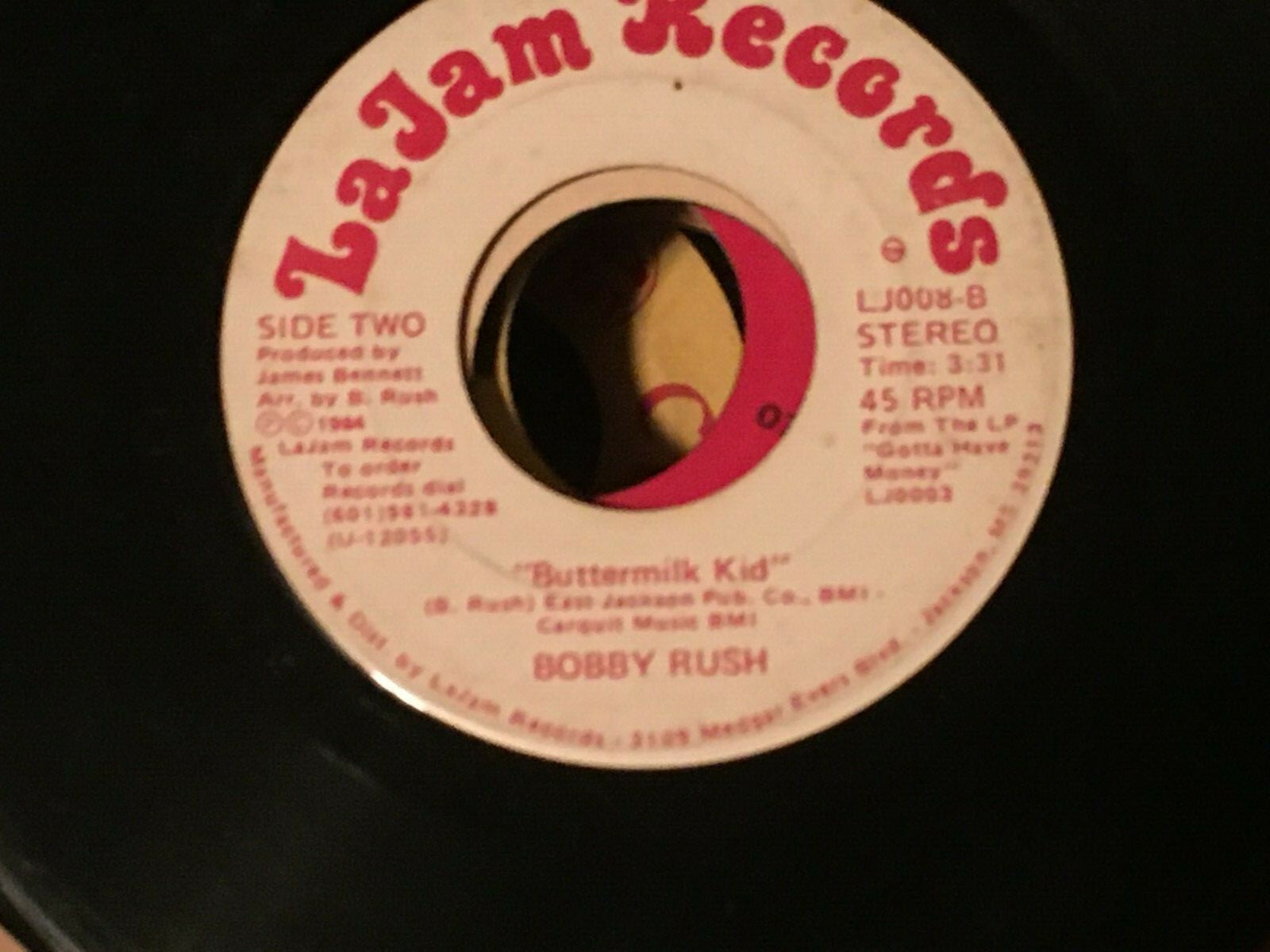 Bobby Rush 45 R&B Soul Buttermilk Kid /She Caught Me With My Pants Down  D 45