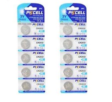 10 Pcs Fresh PKCELL CR2032 3V Coin Cell Button Battery CR 2032  Free Shipping