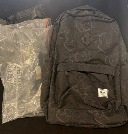 Herschel Supply KAWS HOLIDAY KAWS HERITAGE backpack Black eBay